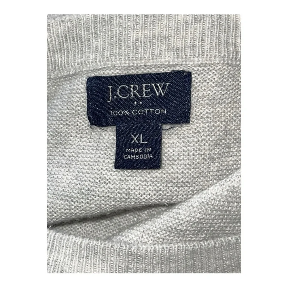 J. Crew Light Gray Crewneck Sweater